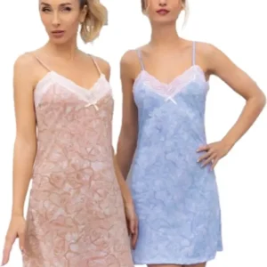 Camisón Verano Jersey Puntilla Lencatex 24822 Talles Grandes