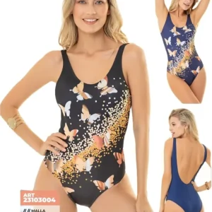 Malla Enteriza Sublimada Mariposa Bianca Mare 23103004