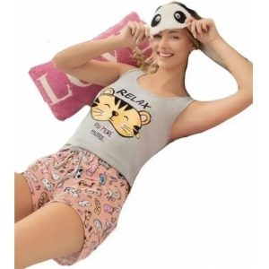 Pijama Mujer Verano De Jersey Algodón Lencatex 22701