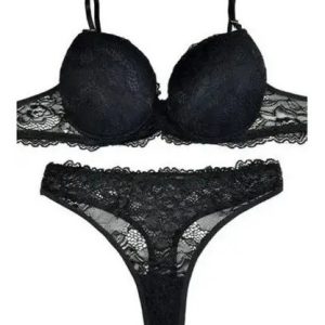 Conjunto Lencería 3 Piezas Encaje New Sensation 589