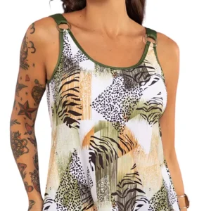Mallas Tankini Mujer Amplia Con Short Bianca Mare 25234