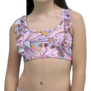 Malla Bikini Nena Top Con Volado Marcela Koury 3596