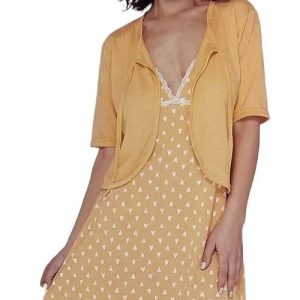 Camisón Maternal C/mañanita De Jersey Miss Rachel 7401