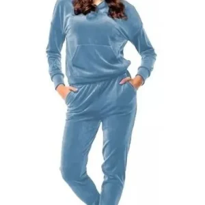 Pijama Invierno Mujer De Plush Supersoft Con Trama Lunares