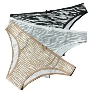 Pack X3 Vedetina Especial De Algodon Y Lycra Berlin 585 Animal Print Especial