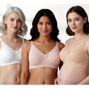 Pack X2 Corpiños Maternal Algodon Con Broche 726302 Surtido Liso 100