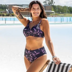 Bikini Mujer Licra Bianca Mare 26260 Vedetina Negro/fucsia 2