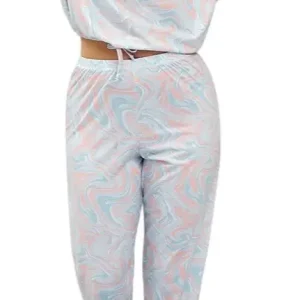 Pijama Invierno Mujer En Jersey Estampado Marcela Koury 4160