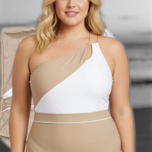 Malla De Mujer Art 2527 Bianca Mare Blanco Beige Liso 5