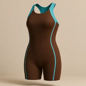 Malla Dama Deportiva Competición Short Bretel Ancho 1577 Chocolate 40