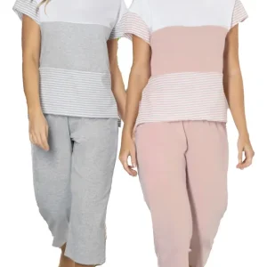 Pijama Verano Mujer Jersey Lencatex 26727 Hasta Talle 6 Rosa 5