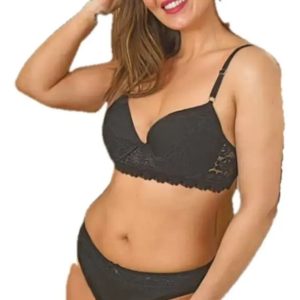 Conjunto Natubel 465 Taza Soft Mfibra Y Puntilla, Vedetina