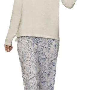 Pijama Invierno Mujer De Jersey Algoón Lencatex 23373 Crudo 4