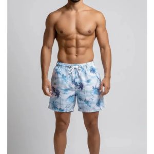 Malla Short Hombre Estampado Cindisami 55097 Azul 55097 2xl/3xl