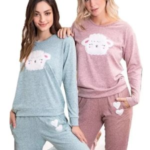 Pijama Invierno Mujer Juvenil Abrigado Bianca Secreta 22203