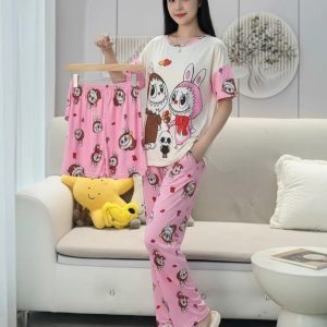 Pijama 3 Piezas Verano Cindisami 9289 Rosa M/l