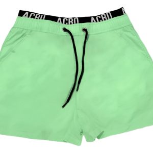 Short De Baño Hombre Liso Con Cintura Doble Acrobata Miami