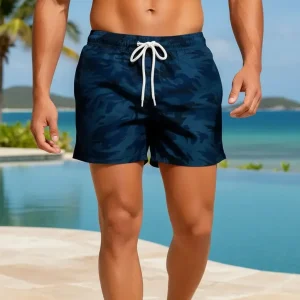 Malla Short Hombre Estampado Cindisami 73061 Marino 73061 2xl/3xl