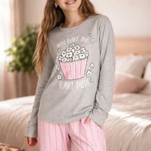 Pijama Infantil Lencatex Luminoso Modelo 26923 Gris 12