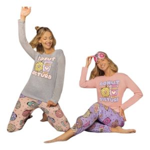 Pijama Invierno Mujer Jersey Algodón Lencatex 001 Oferta