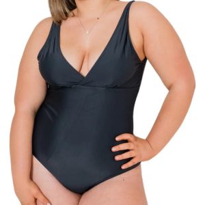 Malla Enteriza Lisa Triangulo. Talles Grandes - Agatha 105