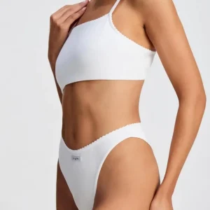 2424 Conjunto De Algodón & Lycra Y Less Brigitte Blanco Lisa 95