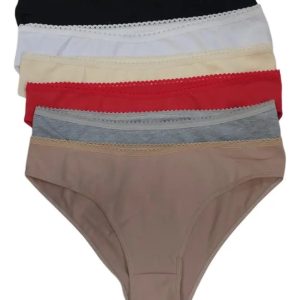 Vedetina C/puntilla Pack X 6 Algodón Y Lycra Lisa 5140 Surtido L