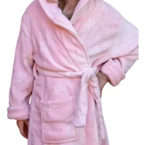 Bata Nena Coral Fleece Peluche Capucha Bianca Secreta 21507