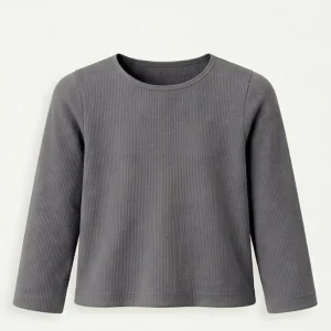 Remera Morley Manga Larga Niña Nena Pack X2 Premium Gris Y Negro 10 Morley