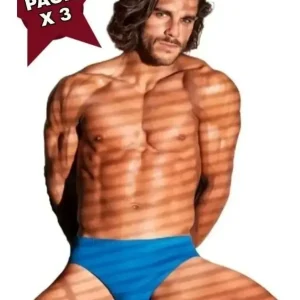 Slip Hombre Pack X3 Lisos De Algodón Ritmo Art. 1161