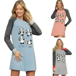 Camisón Mujer Invierno Jersey Algodón Lencatex 23253