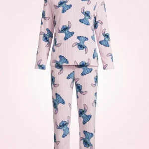 Pijama Niños Niñas Unisex Flannel Polar Terrenal Super Suave Rosa Stich Art 32539 11-12