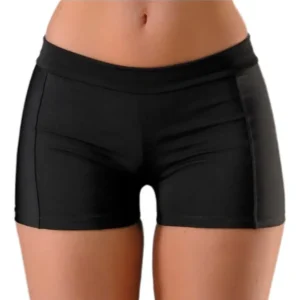 Short De Malla Tricot Lycra Por Talle Agatta Negro Único