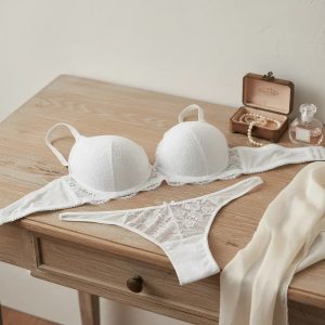 Conjunto De Lencería Marc Modelo 5788 Para Mujer Blanco 100