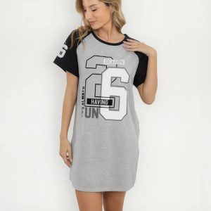 Camisola Verano Mujer Jersey Lencatex 26812 Gris 5