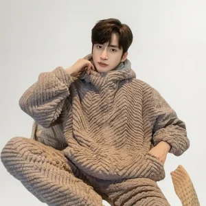 Pijama Invierno Hombre Abrigado Polar Soft Terrenal 6221