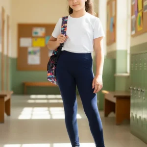 Calza Larga Deportiva, Colegial Nena De Algodón Y Lycra
