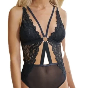 Body Puntilla Elastizada C/taza Escote Marilyn Andressa 5735