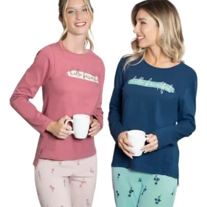 Pijama Invierno Mujer De Jersey Algodón Lencatex 24318