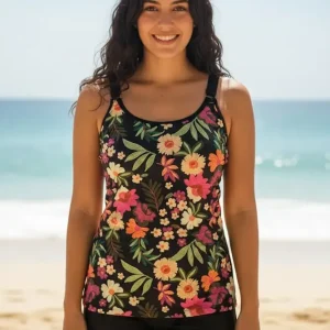 Tanquini Malla Juvenil Taza Desmontable Y Short Art 3137 Negro 48