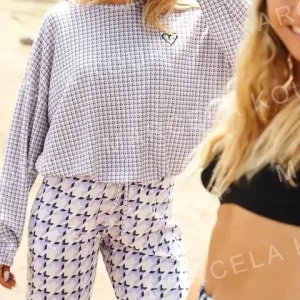 Pijama  Invierno Mujer Lanilla Estampada Marcela Koury 4213