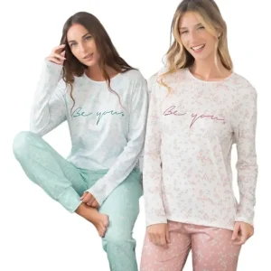 Pijama Invierno Mujer De Jersey Algodón Lencatex 24313