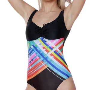 Mallas Verano Mujer Enteriza Nodagi Modelo 738 Negro 3
