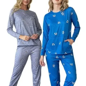 Pijama Invierno Mujer C/bolsillo Susurro 3208 Talles Grandes