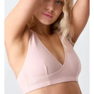 Art.1702 Corpiño De Algodón & Lycra Marilyn. Rosa Liso 100