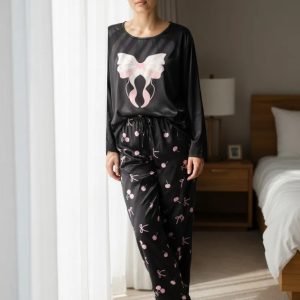 Pijama Algodon Modal C/lycra Art 31729 Por Talle Negromoño 2xl 3xl
