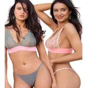 Conjunto Bralette Puntilla Sin Taza Colaless Brigitte 1502