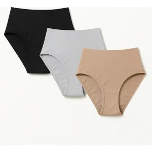 Pack X3 Tiro Corto Con Faja Reduce Levanta Maxima 214 Blanco/negro/avellana L