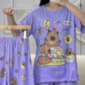 Pijama 3 Piezas Verano Cindisami 9289 Violeta M/l