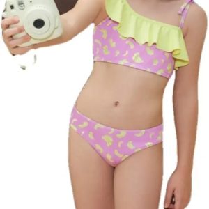 Malla Nena Bikini Conjunto Top Con Volado Marcela Koury 3546